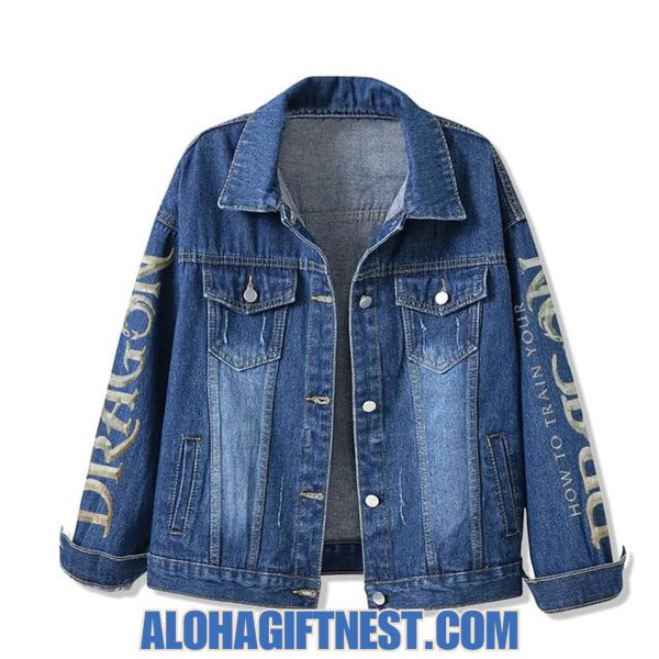 Ask Me How To Train Your Dragon The Alpha Protects Them All Limited Edition Denim Jacket