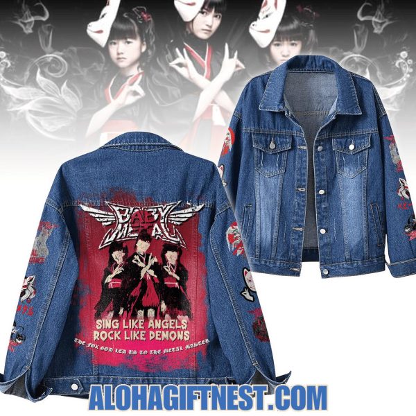 Babymetal Sing Like Angels Rock Like Demons 2025 Denim Jacket