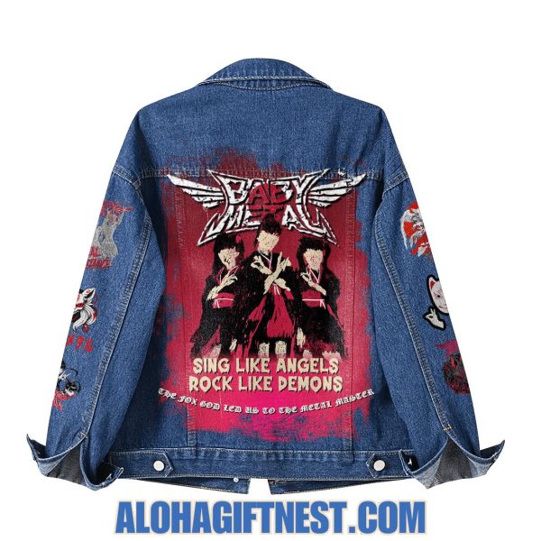 Babymetal Sing Like Angels Rock Like Demons 2025 Denim Jacket