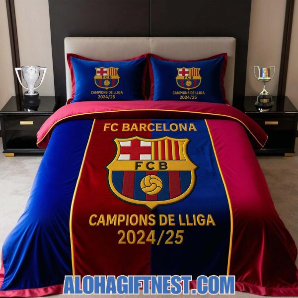 Barcelona Champions De Lliga 2024-25 Limited Edition Bedding Set