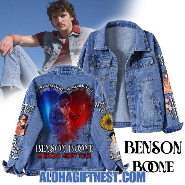 Benson Boone American Heart Tour 2025 Limited Edition Denim Jacket