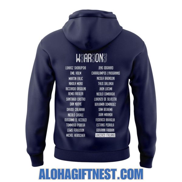 Bologna FC Campioni 2025 W3ar3on3 Limited Edition Hoodie