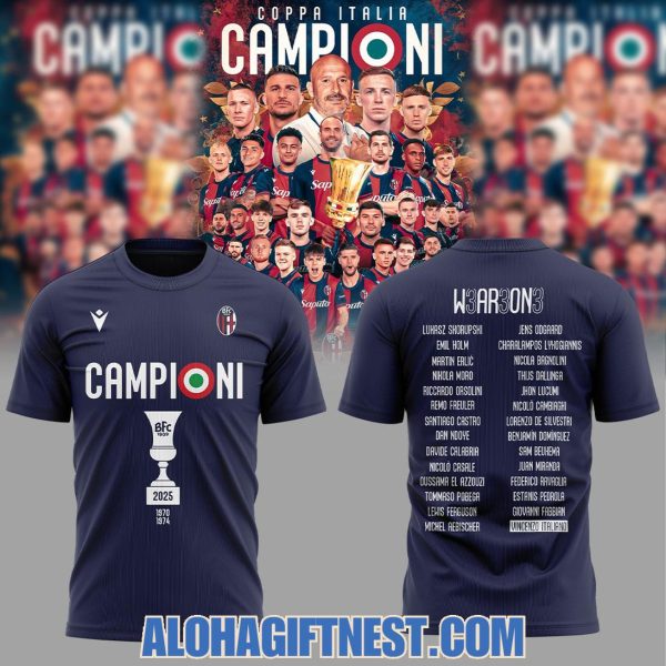 Bologna FC Campioni 2025 W3ar3on3 Limited Edition Hoodie