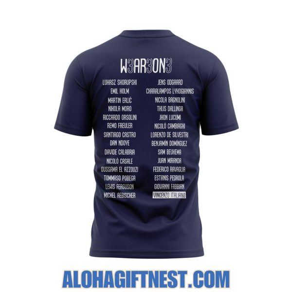 Bologna FC Campioni 2025 W3ar3on3 Limited Edition Hoodie