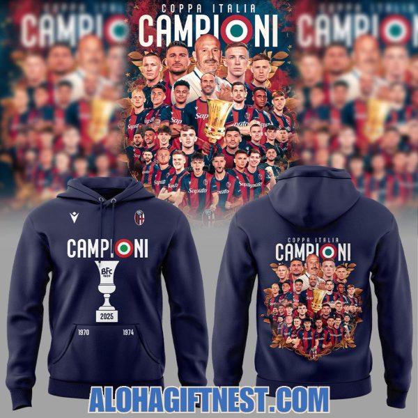 Bologna FC Coppa Italia Campioni 2025 Limited Edition Hoodie