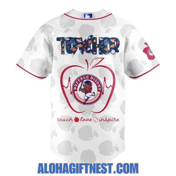 Buffalo Bisons 2025 Teacher Appreciation Night, “Teach Love Inspire” Baseball Jersey
