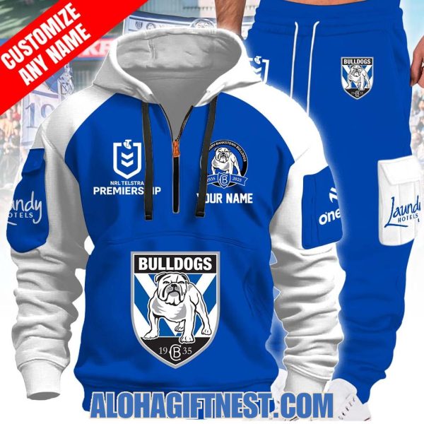 Canterbury-Bankstown Bulldogs 2025 Custom Name Limited Edition Quarter Zip Hoodie