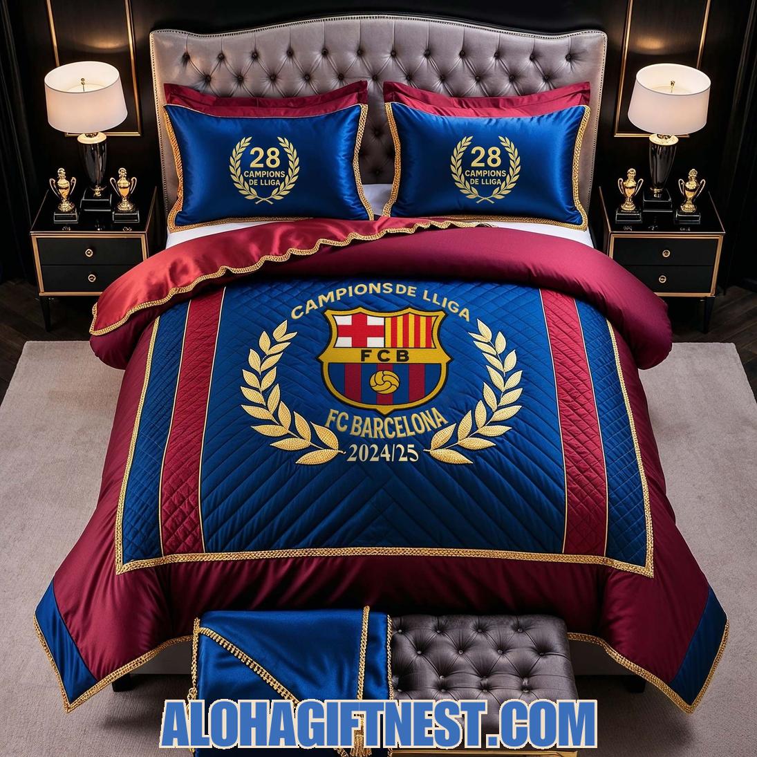 Champions De Lliga Barcelona 2024-2025 Limited Edition Bedding Set Champions De Lliga Barcelona 2024-2025 Limited Edition Bedding Set