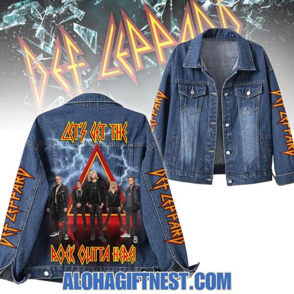 Def Leppard Let’s Get The Rock Outta Here Denim Jacket