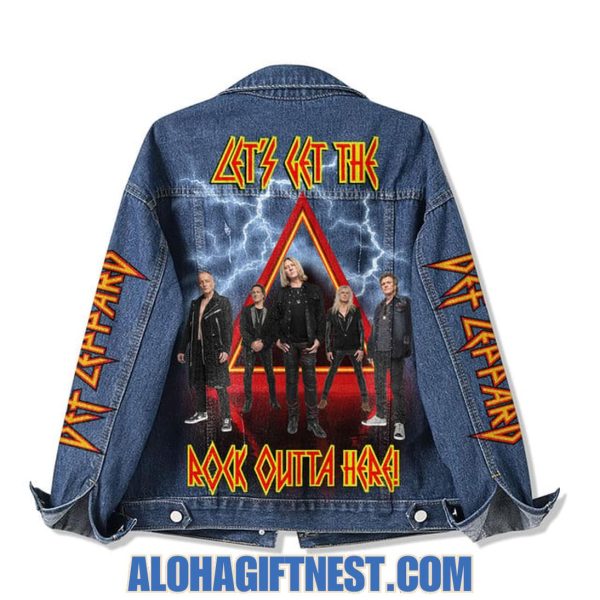 Def Leppard Let’s Get The Rock Outta Here Denim Jacket
