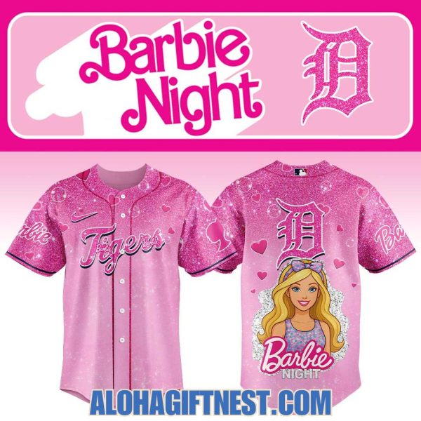 Detroit Tigers 2025 Barbie Night Limited Edition Baseball Jersey