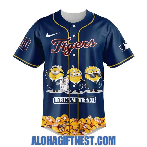 Detroit Tigers 2025 Minions x Dream Team Limited Edition Baseball Jersey