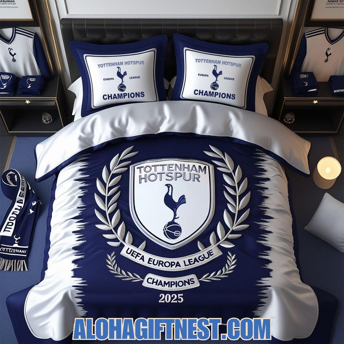 FC Tottenham Hotspur Uefa Europa League Champions 2025 Limited Edition Bedding Set FC Tottenham Hotspur Uefa Europa League Champions 2025 Limited Edition Bedding Set