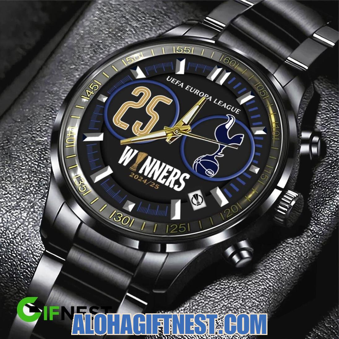 FC Tottenham Hotspur Winners 2024/25 Uefa Europa League Special Edition Stainless Steel Watch FC Tottenham Hotspur Winners 2024/25 Uefa Europa League Special Edition Stainless Steel Watch