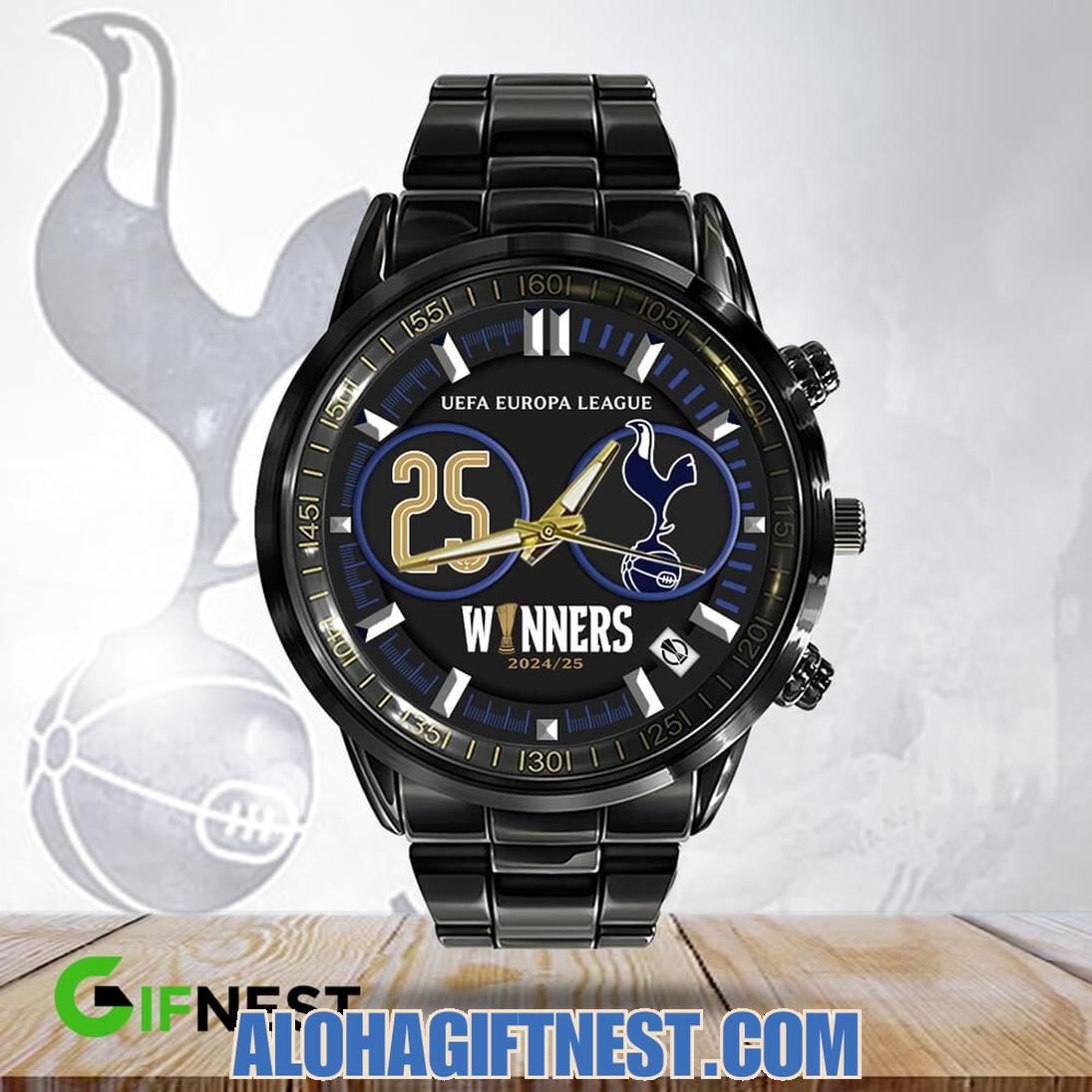FC Tottenham Hotspur Winners 2024/25 Uefa Europa League Special Edition Stainless Steel Watch FC Tottenham Hotspur Winners 2024/25 Uefa Europa League Special Edition Stainless Steel Watch