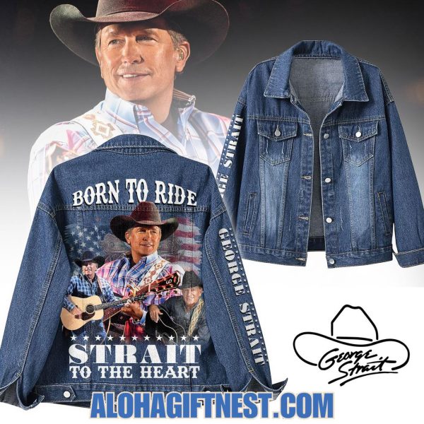 George Strait Born To Ride Strait To The Heart Denim Jacket