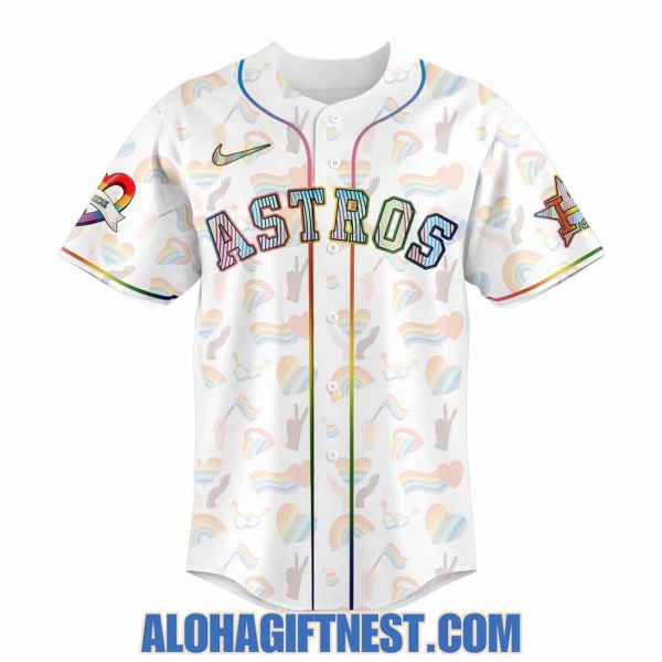 Houston Astros 2025 LGBTQ Pride Night Baseball Jersey