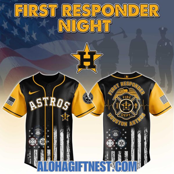 Houston Astros First Responder Night 2025 Baseball Jersey