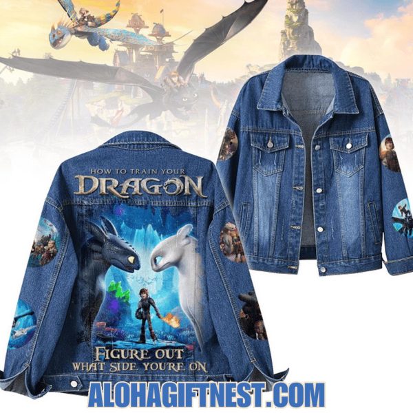 How To Train Your Dragon Figure Out What Side You’re On Limited Edition Denim Jacket