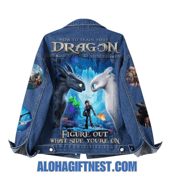 How To Train Your Dragon Figure Out What Side You’re On Limited Edition Denim Jacket