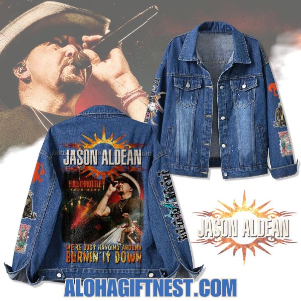 Jason Aldean Full Throttle Tour 2025 Denim Jacket