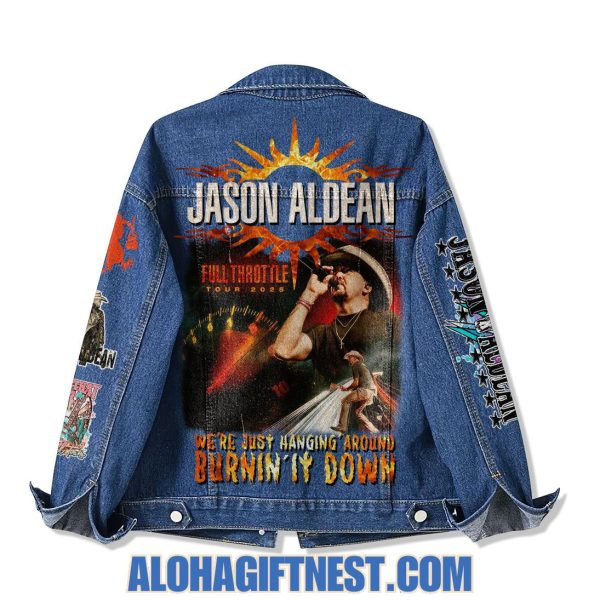 Jason Aldean Full Throttle Tour 2025 Denim Jacket