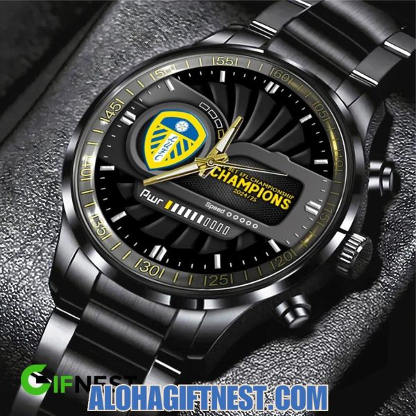 Leeds United F.C EFL Championship 2024/25 Limited Edition Stainless Steel Watch