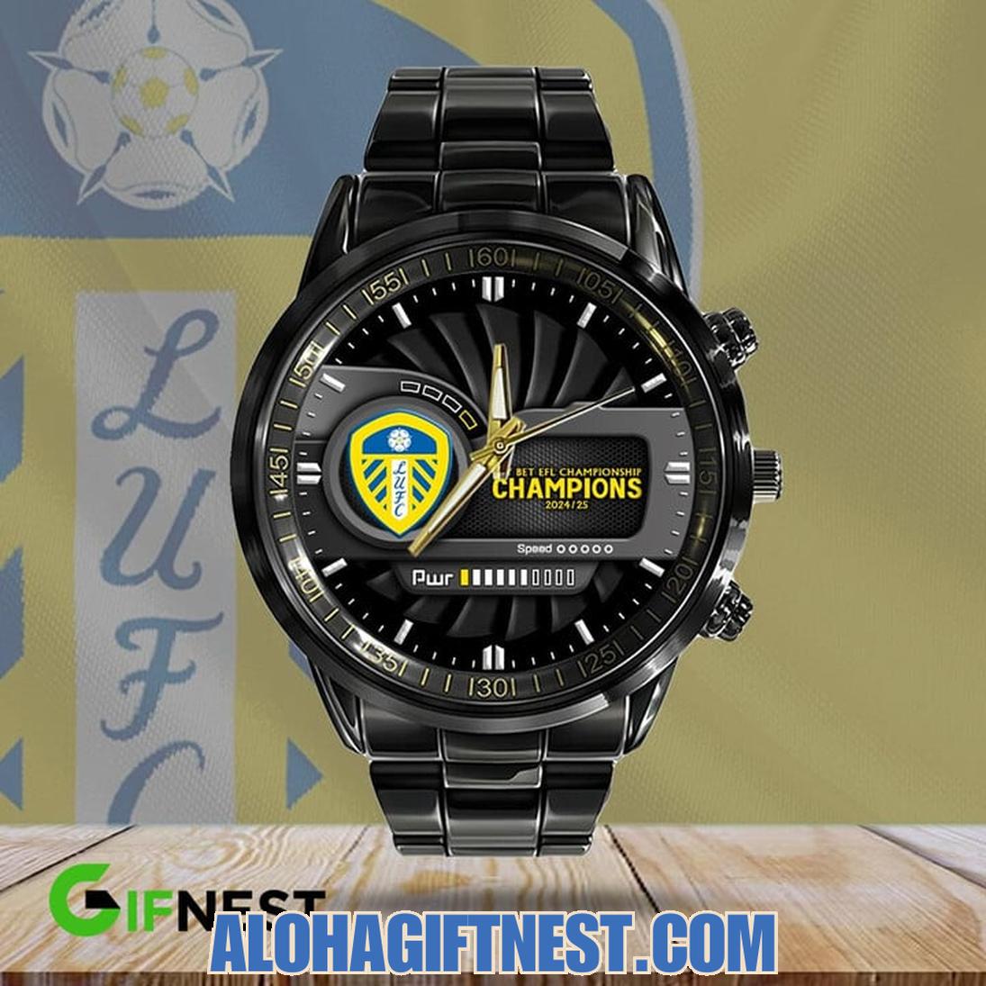 Leeds United F.C EFL Championship 2024/25 Limited Edition Stainless Steel Watch Leeds United F.C EFL Championship 2024/25 Limited Edition Stainless Steel Watch