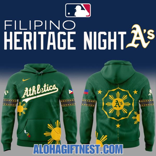 Limited Edition Athletics Filipino Heritage Night 2025 Hoodie