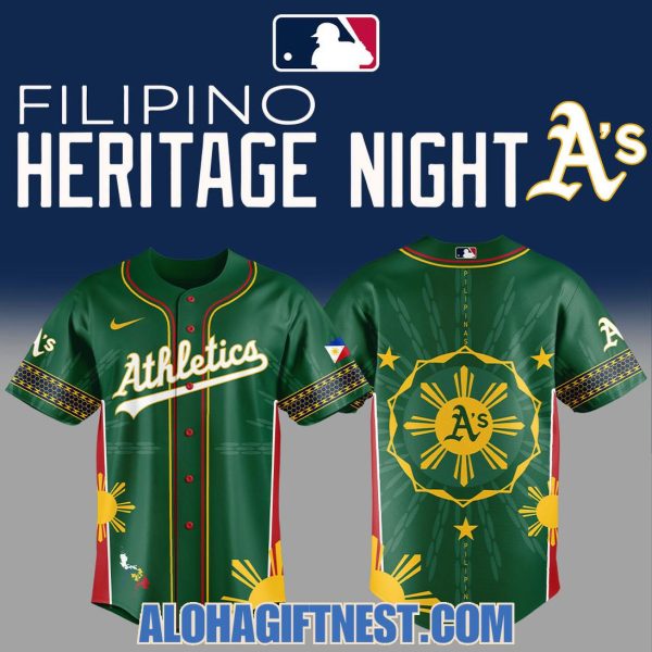 Limited Edition Athletics Filipino Heritage Night 2025 Hoodie