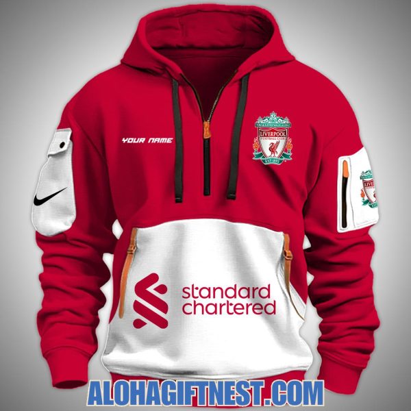 Liverpool 2025 Custom Name Limited Edition Quarter Zip Hoodie