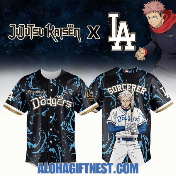 Los Angeles Dodgers Jujutsu Kaisen 2025 Special Edition Baseball Jersey