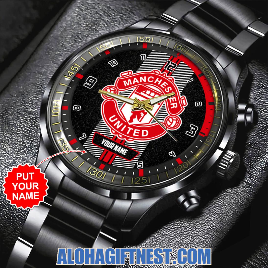 Manchester United F.C 2025 Custom Name Stainless Steel Watch Manchester United F.C 2025 Custom Name Stainless Steel Watch