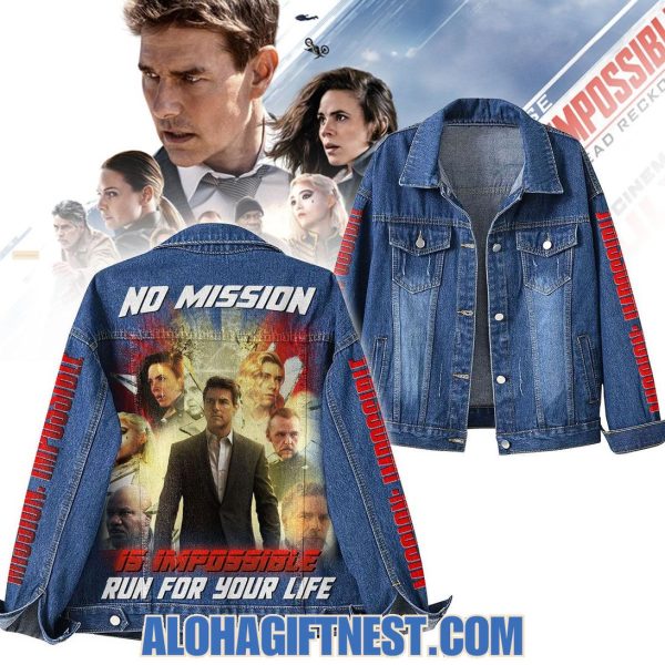 Mission: Impossible No Mission Is Impossible Run For Your Life Denim Jacket