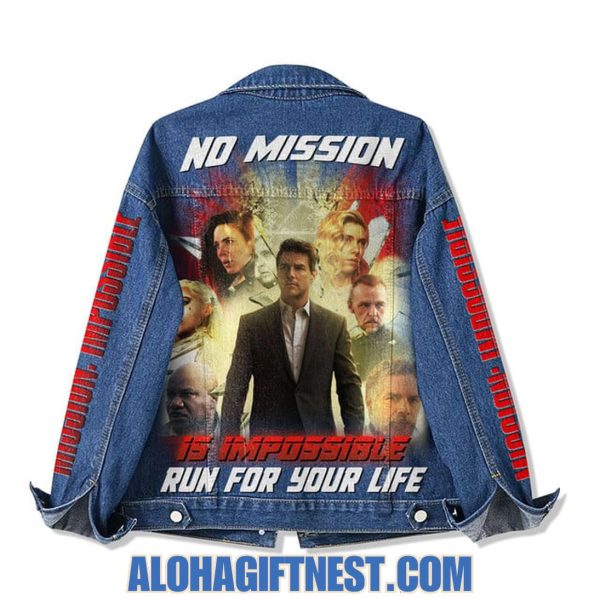 Mission: Impossible No Mission Is Impossible Run For Your Life Denim Jacket