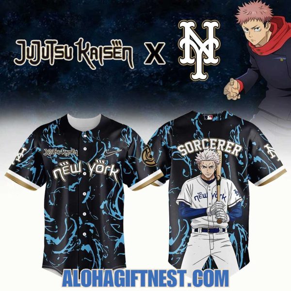 New York Mets Jujutsu Kaisen 2025 Special Edition Baseball Jersey