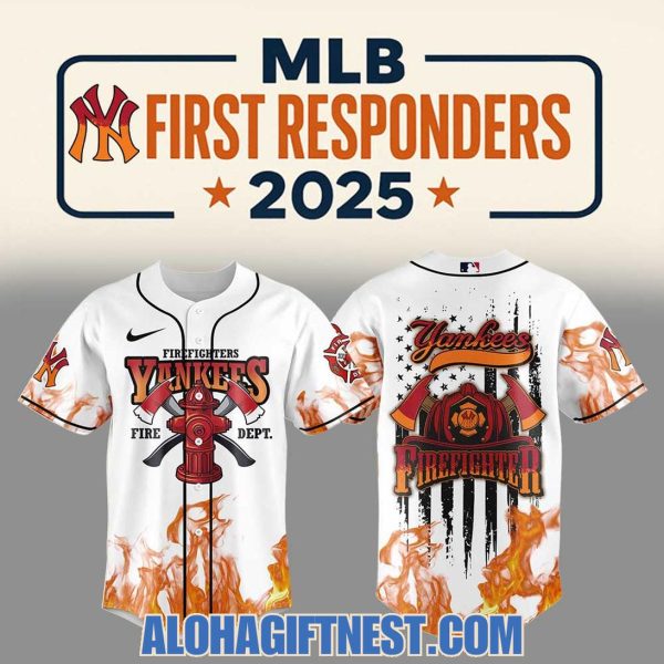New York Yankees Firefighter First Responders 2025 Limited Edition Baseball Jersey