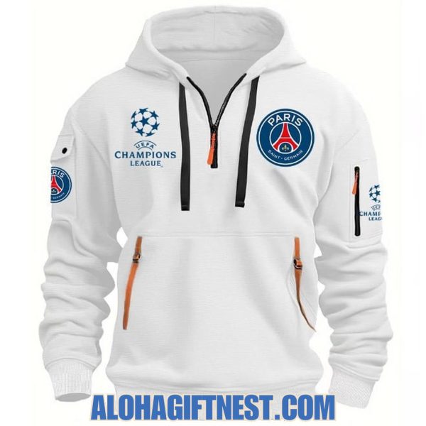 Paris Saint-Germain F.C UEFA Champions League 2025 Quarter Zip Hoodie