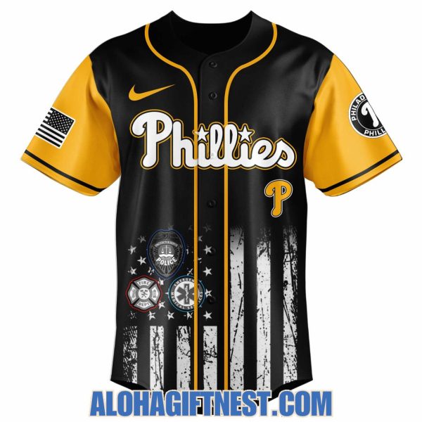 Philadelphia Phillies First Responder Night 2025 Baseball Jersey