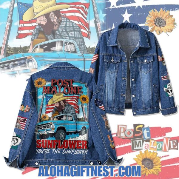 Post Malone Sunflower You’re The Sunflower Limited Edition Denim Jacket