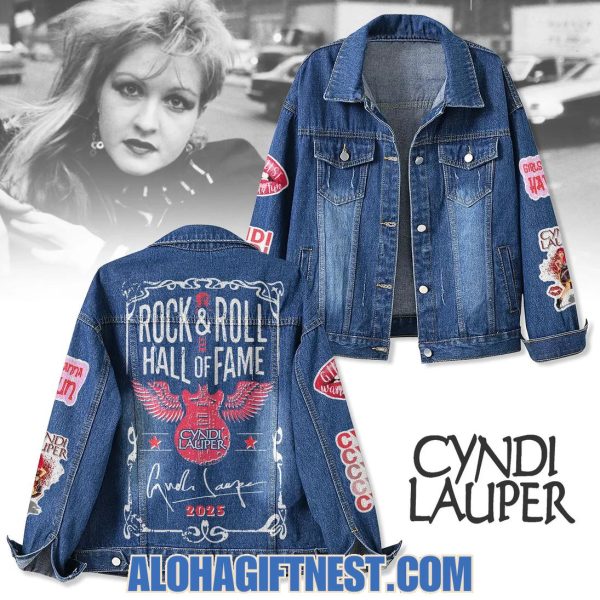 Rock And Roll Hall Of Fame 2025 Cyndi Lauper Denim Jacket
