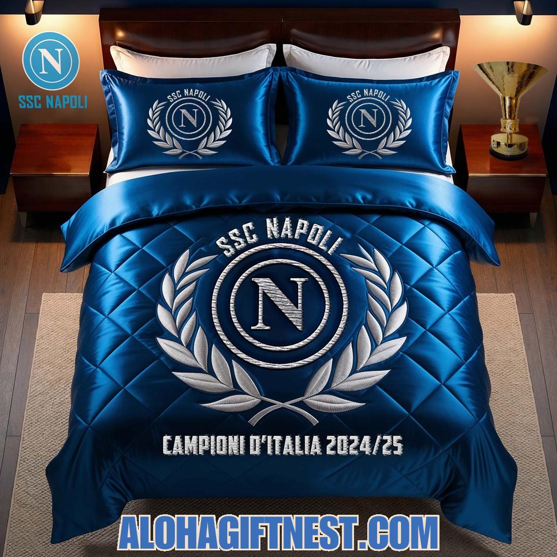 SSC Napoli Campioni D'Italia 2024/25 Limited Edition Bedding Set SSC Napoli Campioni D'Italia 2024/25 Limited Edition Bedding Set