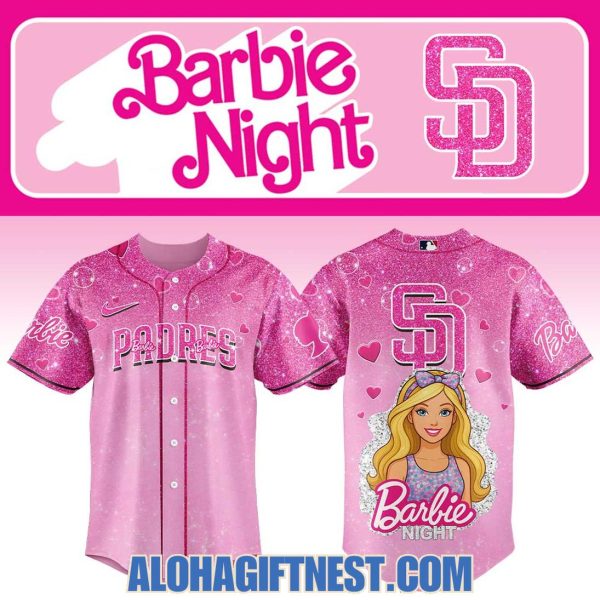 San Diego Padres 2025 Barbie Night Limited Edition Baseball Jersey