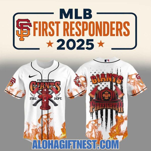 San Francisco Giants Firefighter First Responders 2025 Limited Edition Baseball Jersey