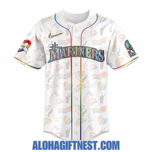 Seattle Mariners 2025 LGBTQ Pride Night Baseball Jersey