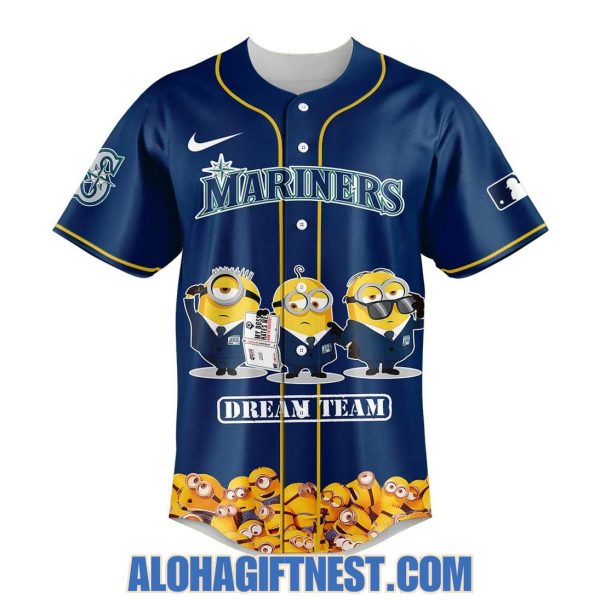 Seattle Mariners 2025 Minions x Dream Team Limited Edition Baseball Jersey