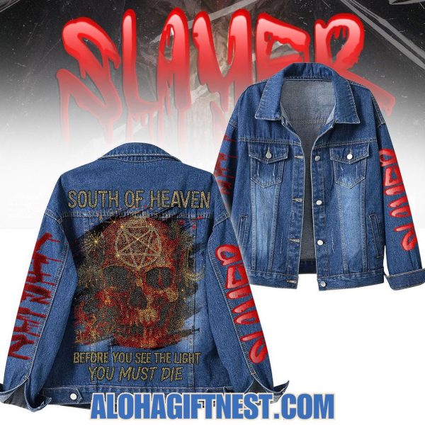 Slayer South Of Heaven Before You See The Light You Must Die Denim Jacket