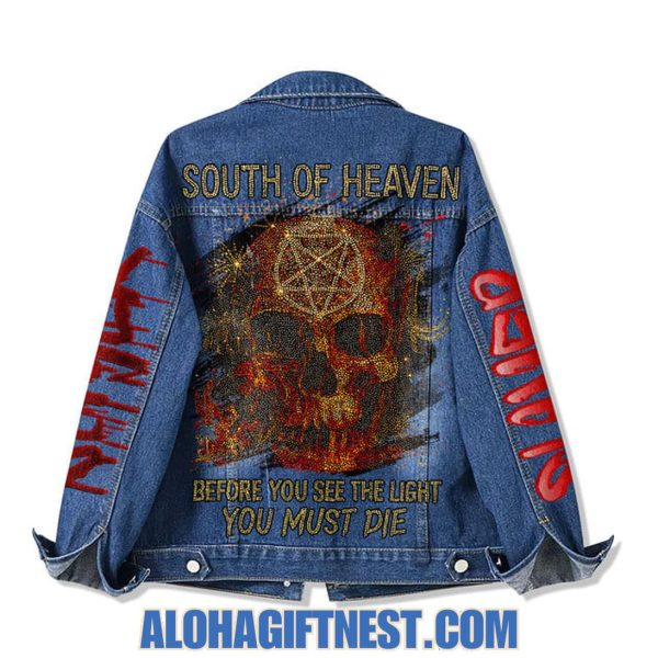 Slayer South Of Heaven Before You See The Light You Must Die Denim Jacket