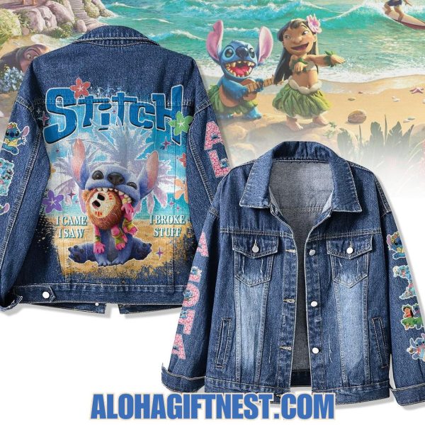 Stitch I Came I Saw I Broke Stuff Denim Jacket