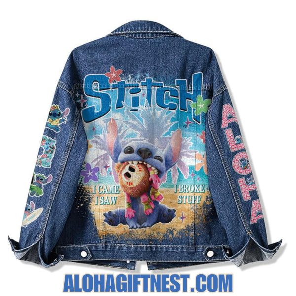 Stitch I Came I Saw I Broke Stuff Denim Jacket